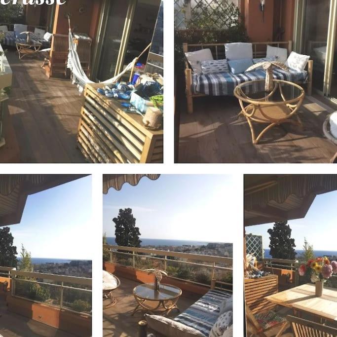 Appartement Nice Centre Vue Mer Avec Piscine Pour Famille, Couple D'Amis Pas De Groupes De Jeunes Autorises Екстер'єр фото